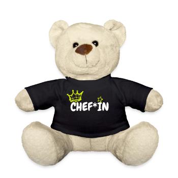 Chef Grafiti Krone, Stern - Teddy Bear - black - Front