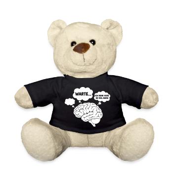 GehirnGedanken Comic - Teddy - Schwarz - Vorne