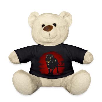 Lion dans l’obscurité - Nounours - noir - Devant