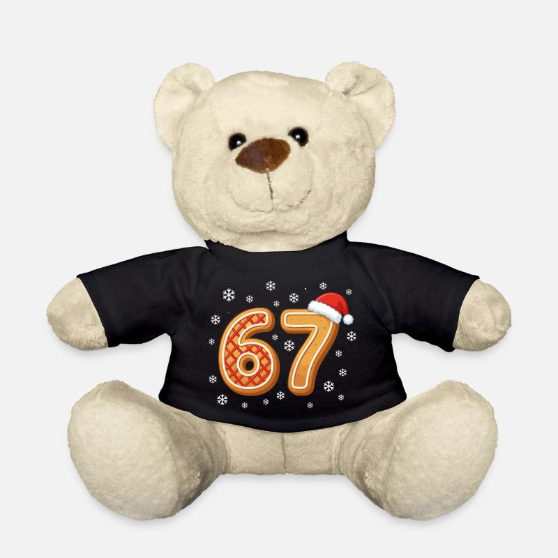 67 Weihnachten Lustiges Gingerbread 6 7 Santa Meme - Teddy - Schwarz