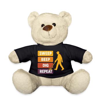 Bip de balayage Creusement répété Détection de métaux - Nounours - noir - Devant