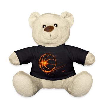 Basketball Basketballer Geschenkidee Baller Bball - Teddy - Schwarz - Vorne
