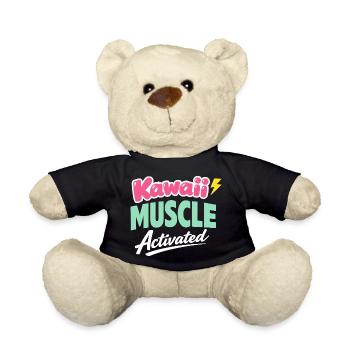 Anime Strong Girl Taking The Force In - Teddy Bear - black - Front