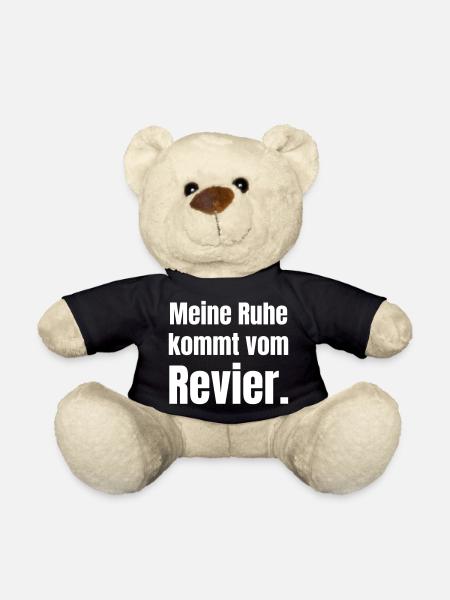 Meine Ruhe kommt vom Revier - Teddy - Schwarz