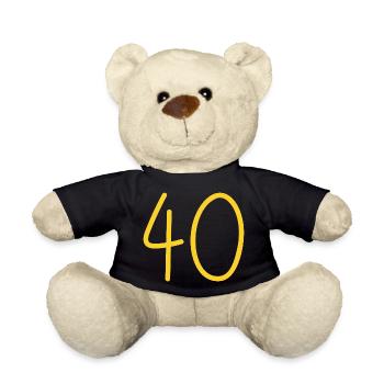 40 - Teddy Bear - black - Front