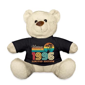 1996 Vintage Cadeau D'anniversaire Rétro 1996 - Nounours - noir - Devant
