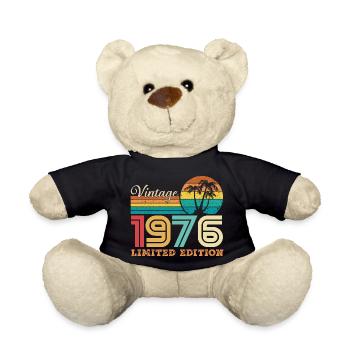 1976 Vintage 1976 Retro-Geburtstagsgeschenk - Teddy - Schwarz - Vorne