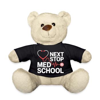 Thé cardiaque stéthoscope de l’école de médecine - Nounours - noir - Devant