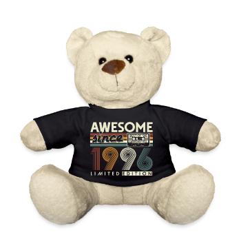 30. Geburtstag Retro Geschenk 1996 Jahrgang - Teddy - Schwarz - Vorne