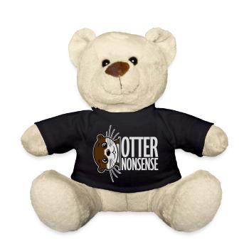 Otter Nonsense Lustig Wortspiel Otter Liebe Spruch - Teddy - Schwarz - Vorne