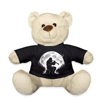 Bigfoot joue de la clarinette - Nounours - noir - Devant