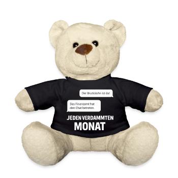 Finanzamt Betritt Den Chat - Teddy - Schwarz - Vorne