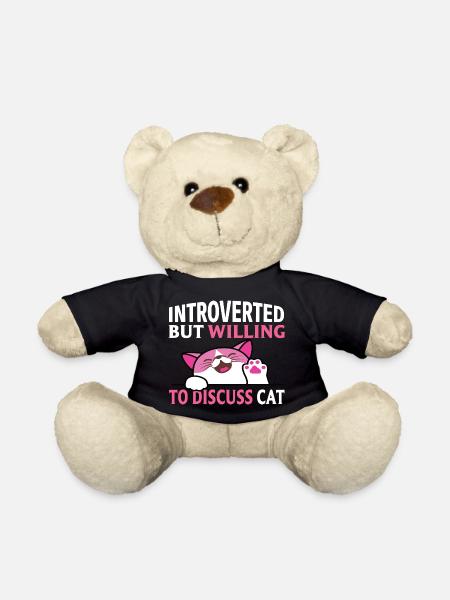 Introverted cat discussion - Teddy Bear - black
