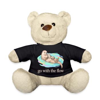 Go With The Flow Otter Duo - Teddy Bear - black - Front