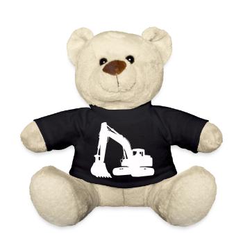 Silhouette d’excavatrice pour la conception de bâtiments - Nounours - noir - Devant