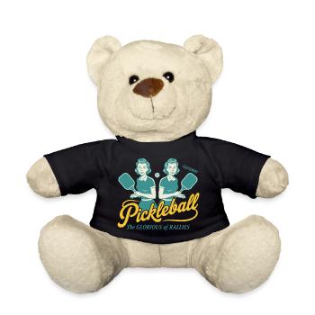 Pickleball The Glorious Of Rallies Funny Player - Teddy Bear - black - Front