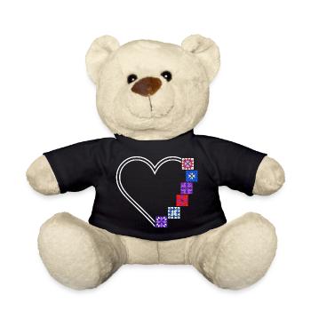 Quilting Passion | Cœurs et Blocs de Patchwork - Nounours - noir - Devant