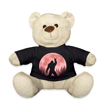 Bigfoot Rock sur le signe Sasquatch Yéti Lune - Nounours - noir - Devant
