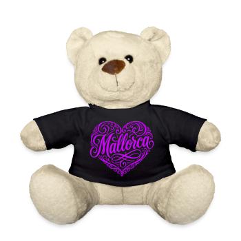 Mallorca Herz - Teddy - Schwarz - Vorne