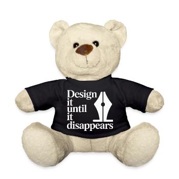 Logo Designer Design It Until It Brand Designer - Teddy Bear - black - Front