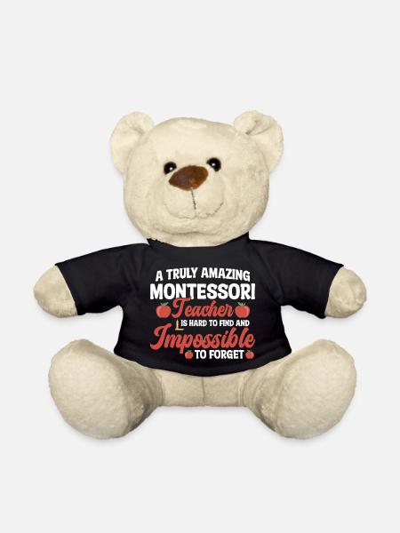 Montessori-Methode-Schulmitarbeiter Montessori - Teddy - Schwarz