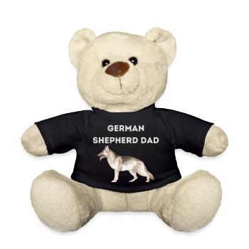 German Shepherd Dad - Teddy Bear - black - Front