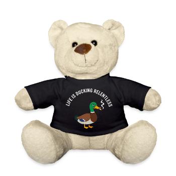 Unermüdliche Entenrauchende Satire - Teddy - Schwarz - Vorne