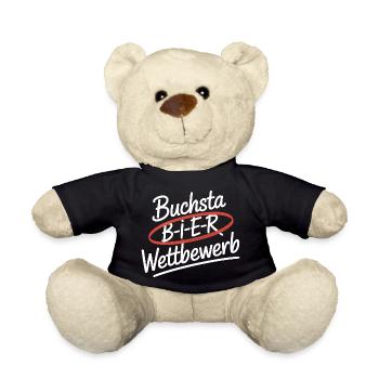 Bier Buchstabierwettbewerb Malle Party JGA Herren - Teddy - Schwarz - Vorne