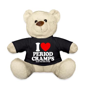 Today is one of those days with menstrual pain – funny - Teddy Bear - black - Front