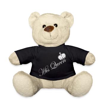 His_Queen_Couple_Krone_Design - Teddy - Schwarz - Vorne