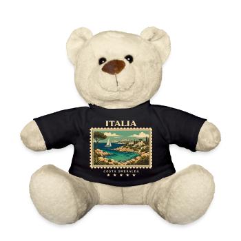 Italien Vintage Reisemarke - Teddy - Schwarz - Vorne