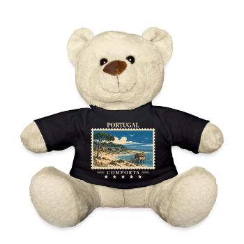 Portugal Comporta Vintage Reisemarke - Teddy - Schwarz - Vorne