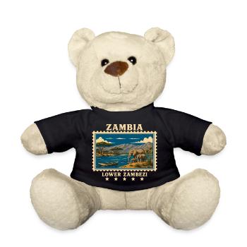 Marque de voyage vintage Zambie Lower Zambeze - Nounours - noir - Devant
