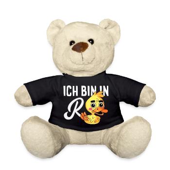 In Rente Ente Ruhestand - Teddy - Schwarz - Vorne
