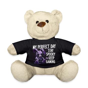 Pastel Goth Soft Goth Gaming Gamer - Teddy - Schwarz - Vorne