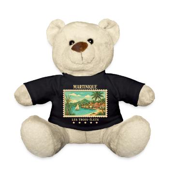 Martinique Les Trois-Îlets Vintage Reisemarke - Teddy - Schwarz - Vorne