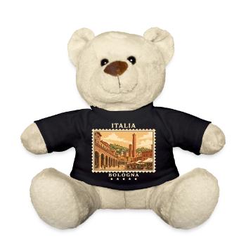 Italien Bologna Vintage Reisemarke - Teddy - Schwarz - Vorne