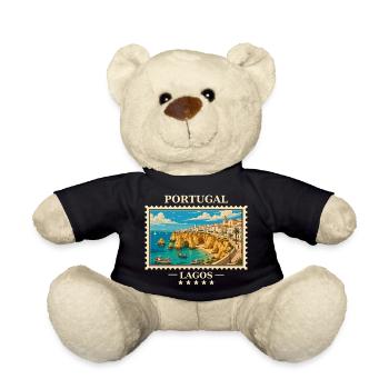 Portugal Lagos Vintage Reisemarke - Teddy - Schwarz - Vorne