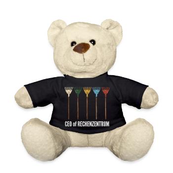 IT Support Wheel of Fortune Service Desk IT Helpdesk Nerd - Teddy Bear - black - Front