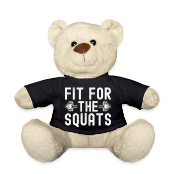 Les accros à la salle de sport sont en forme pour les squats et la calisthénie - Nounours - noir - Devant