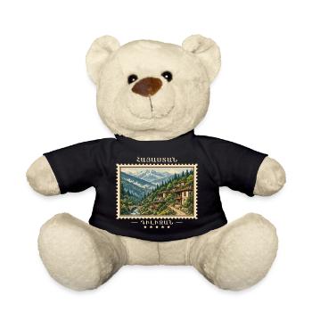 Armenia Dilijan Vintage Travel Brand - Teddy Bear - black - Front