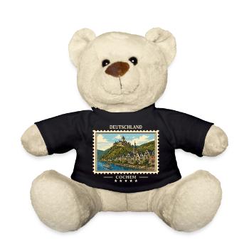 Deutschland Cochem Vintage Reisemarke - Teddy - Schwarz - Vorne