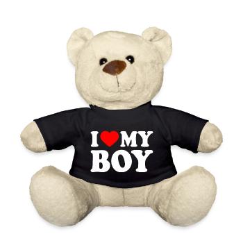 I love my boy - Teddy - Schwarz - Vorne