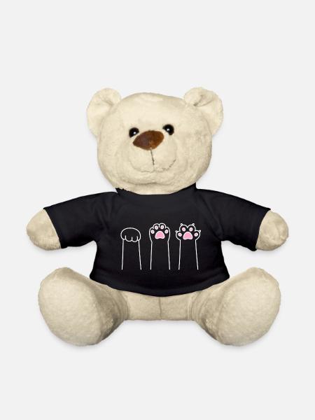 Cat Paw Game Cat Paws Stone Paper Scissors - Nounours - noir