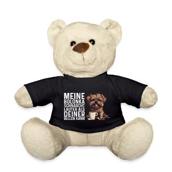 Meine Bolonka schnarcht lauter - Bolonka Zwetna - Teddy - Schwarz - Vorne