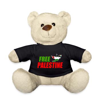 Free palestine - Teddy Bear - black - Front