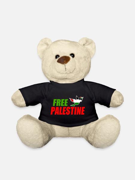 Free palestine - Teddy - Schwarz