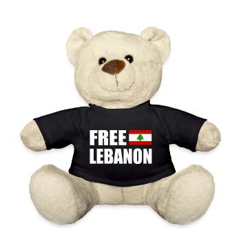 free lebanon - Nounours - noir - Devant