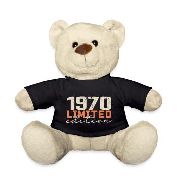 Né en 1970 | Vintage 1970 Anniversaire Rétro - Nounours - noir - Devant