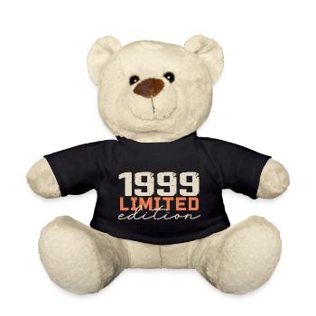 Born in 1999 | Vintage 1999 Retro Anniversary - Teddy Bear - black - Front